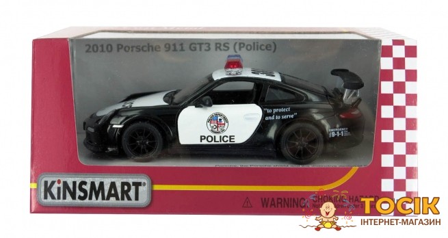 Kinsmart Машинка Porsche 911 Gt3 Rs Police Kt5352wp купити ціна