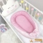 Кокон Маленька Соня Baby Design Premium Зірки на рожевому 5