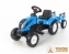 Трактор с прицепом синий Falk 2050C Landini 3