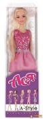 Лялька Ася Блондинка в рожевій сукні 35050 2