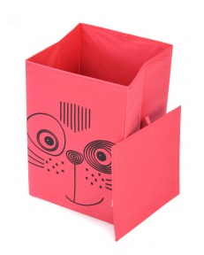 УкрОселя Ящик для іграшок з кришкою Котик 30 х 30 х 45 см
