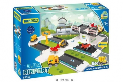 Ігровий набір Wader Kid Cars 3D Аеропорт 53350