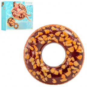 Круг надувний Chocolate Donut Tube 114 см Intex 56262
