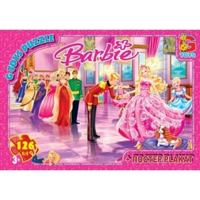 G-TOYS Пазлы 126 Barbie 30 x 21 см BA008