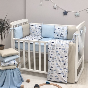 Детская постель Маленькая Соня Baby Design Premium City 6 пр