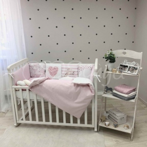 Детская постель Маленькая Соня Art Design Розовая геометрия 6 пр