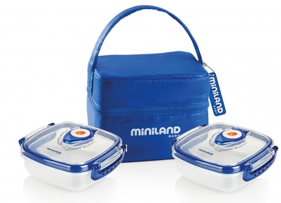 Термосумка Miniland з контейнерами Pack-2-Go Hermifresh синій 89072