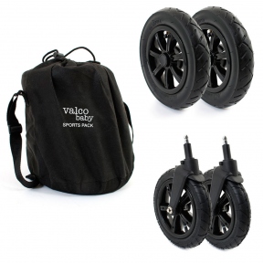 Комплект коліс Valco Baby Sport Pack для Snap 4, Snap Ultra, Snap Duo Black 9179