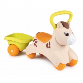 Детская каталка с прицепом Smoby Baby Pony Ride-On 721500