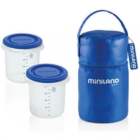 Термосумка Miniland з контейнерами Pack-2-Go Hermisized синій 89071