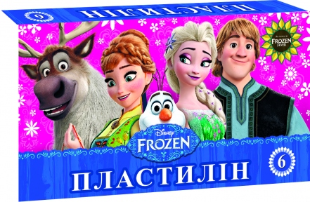 МІЦАР Пластилін Frozen 6 кольорів Ц558010У