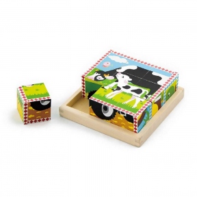Пазл-кубики Ферма Viga Toys 59789