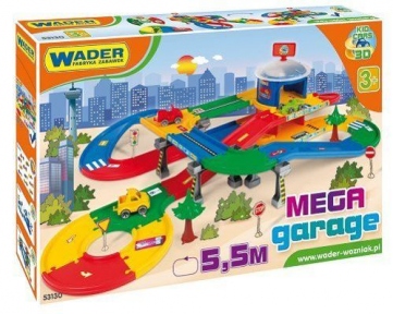Игровой набор Wader Kid Cars 3D Гараж с трассой 5,5 м 53130