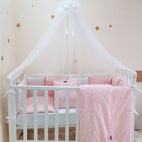 Детская постель Маленькая Соня Baby Design Premium Кролики 7 пр