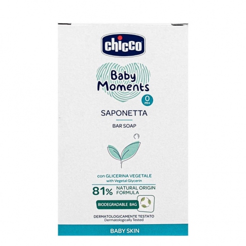 CHICCO Мило Baby Moments М'яка піна 100 г 10398.00