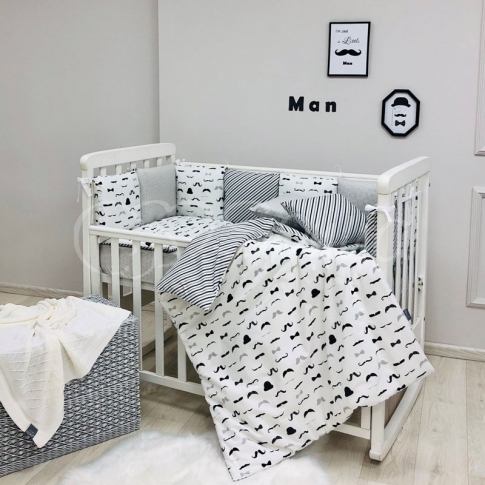 Детская постель Маленькая Соня Baby Design Усы 6 пр