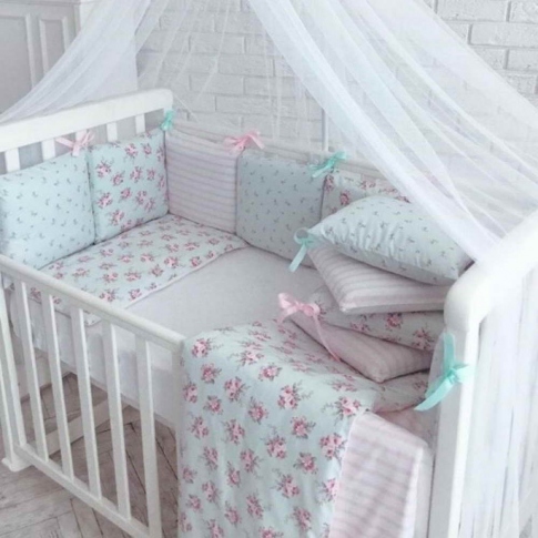 Дитяча постіль Маленька Соня Baby Design Premium Прованс 7 пр