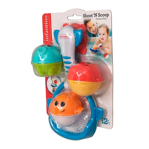 INFANTINO Іграшка для купання Сачок і м'ячики 205041I