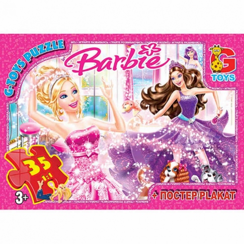 G-TOYS Пазлы 35 Barbie 30 x 21 см BA001