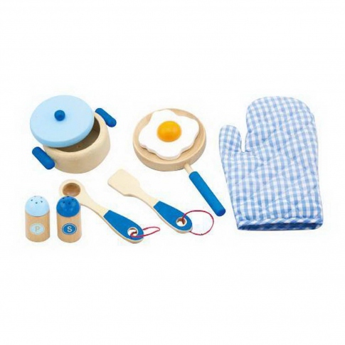 Набір Маленький кухар голубий Viga Toys 50115