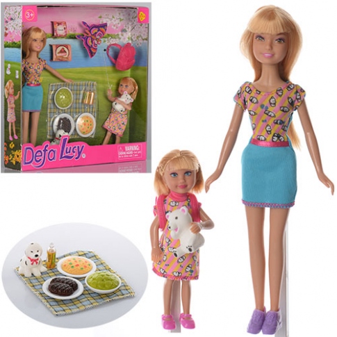 DEFA LUCY Кукла с дочкой на пикнике 8282