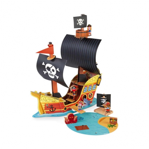 Ігровий набір Корабель піратів 3D Janod J08579