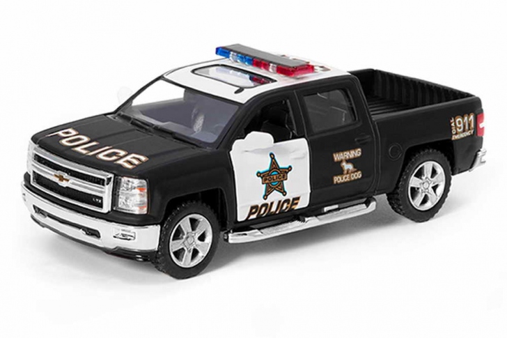 KINSMART Машинка 2014 Chevrolet Silverado Police KT5381WP