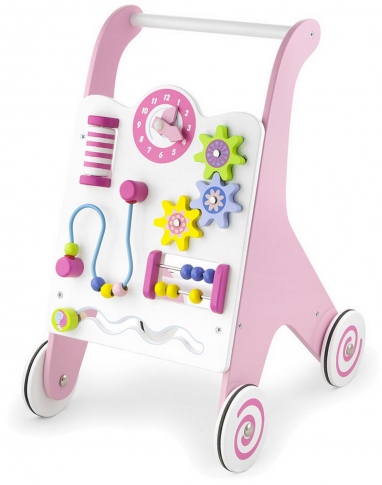 Ходунки-каталка Viga Toys розовый 50178