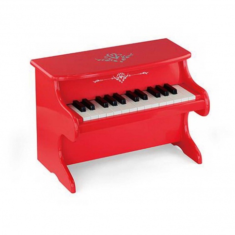 Піаніно дерев'яне червоне Viga Toys 50947