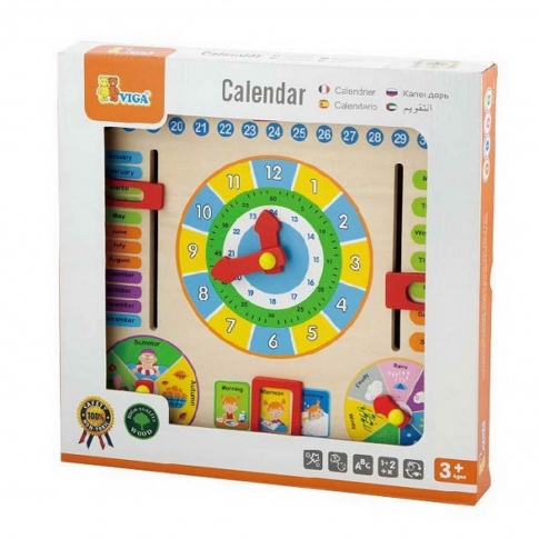Игрушка Часы и календарь Viga Toys 59872