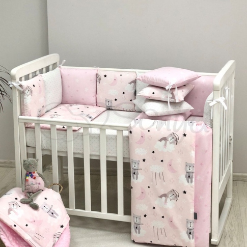 Детская постель Маленькая Соня Baby Design Кошки в облаках 6 пр