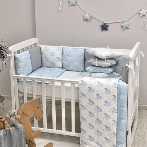 Детская постель Маленькая Соня Baby Design Premium Кузнечики 6 пр