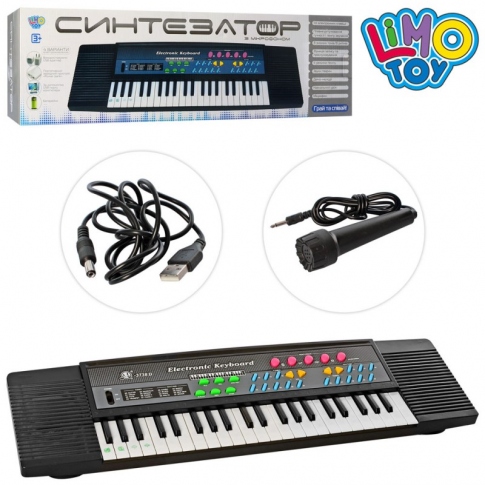 LIMO TOY Синтезатор с микрофоном MS-3738