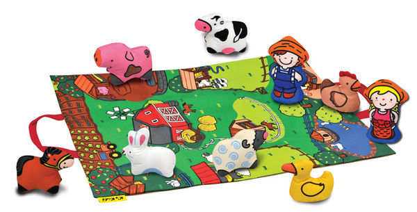 Игровой коврик Ферма с животными Ks Kids KA10743-GB