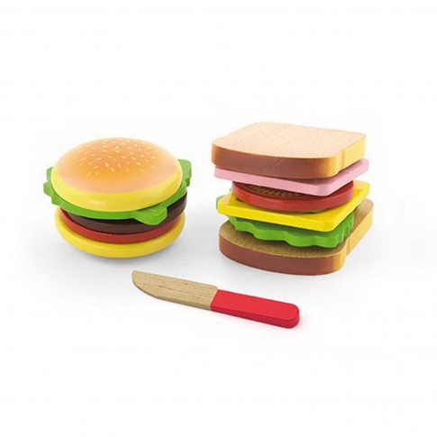 Ігровий набір Гамбургер і сендвіч Viga Toys 50810