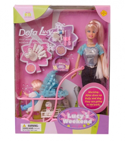 DEFA LUCY Кукла с коляской 20958