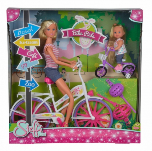 Лялька Штеффі та Еві Прогулянка на велосипедах Simba 5733045