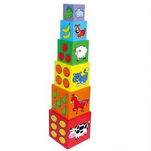 Набор кубиков Пирамида Viga Toys 59461