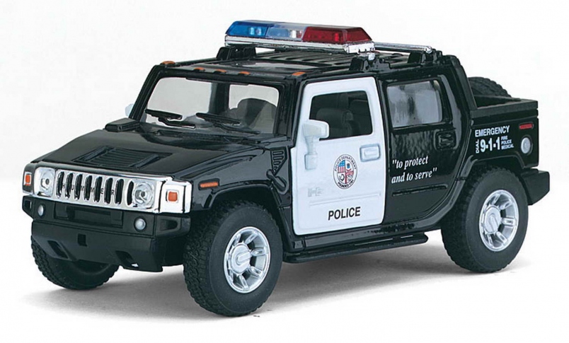 KINSMART Машинка 2005 Hummer H2 SUT Police KT5097WP
