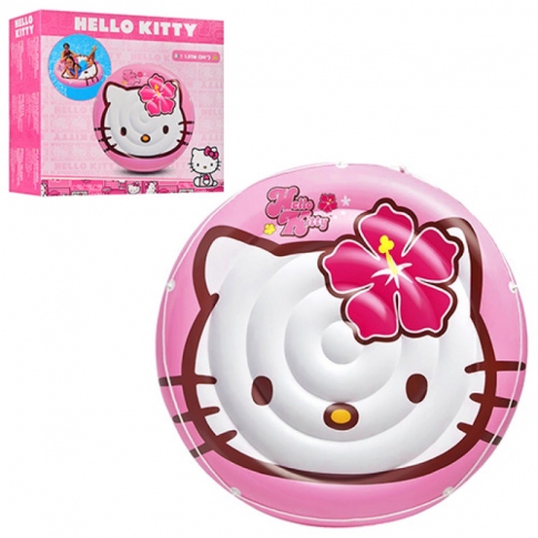 Плотик надувний круглий Hello Kitty 137 см Intex 56513
