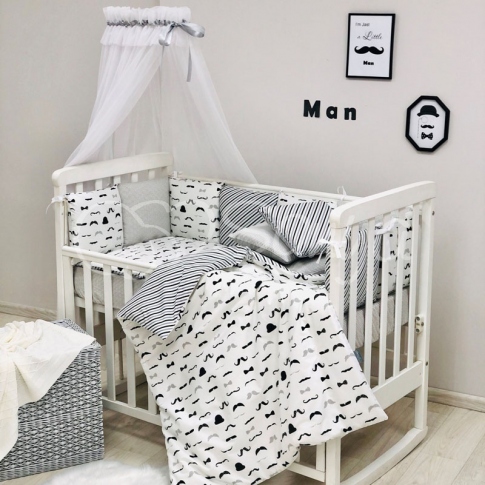 Детская постель Маленькая Соня Baby Design Усы 7 пр