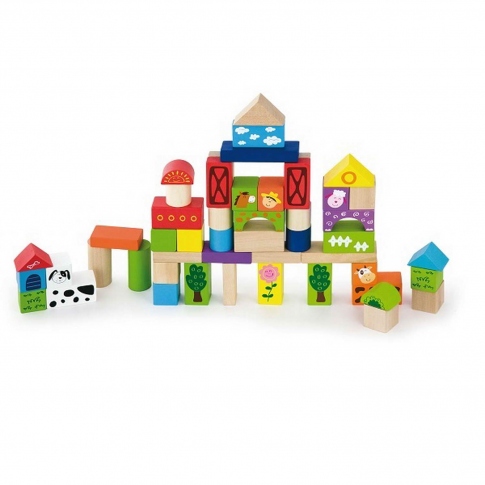 Набір будівельних блоків Ферма 50 ел Viga Toys 50285