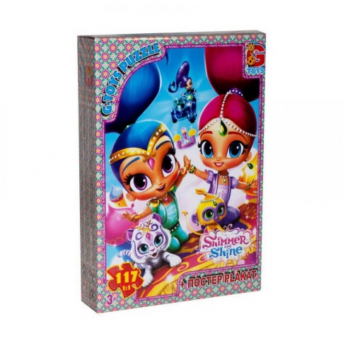 G-TOYS Пазлы 117 Shimmer and Shine 30 x 21 см OS605