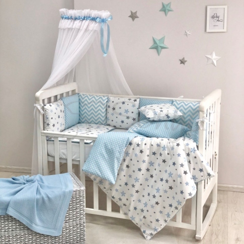 Детская постель Маленькая Соня Baby Design Premium Старс 7 пр