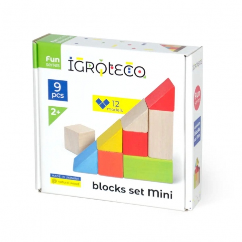 IGROTECO Кубики логічні кольорові 9 шт 900163
