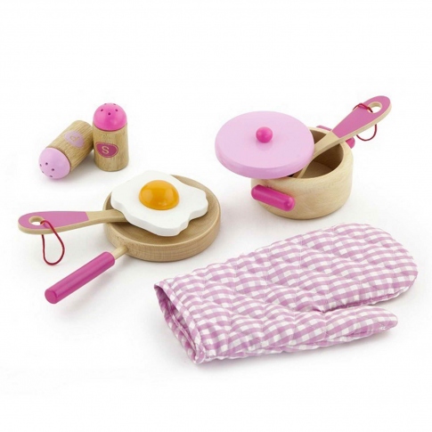 Набір Маленький кухар рожевий Viga Toys 50116