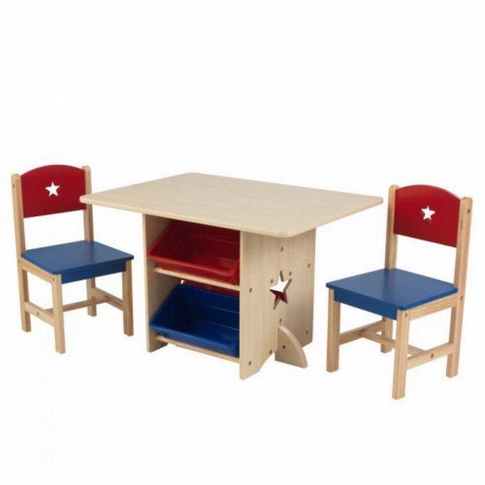 Комплект стол и 2 стула KidKraft Star Table & Chair Set 26912
