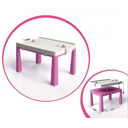 DOLONI Стол с комплектом для игры розовый 04580/3
