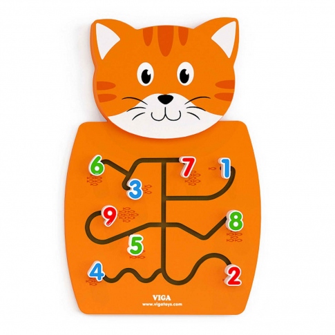 Бізіборд Кіт з цифрами Viga Toys 50676