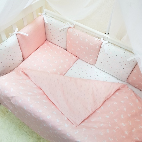 Детская постель Маленькая Соня Baby Design Premium Кролики 6 пр